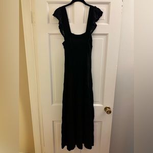 Black midi Sezane dress